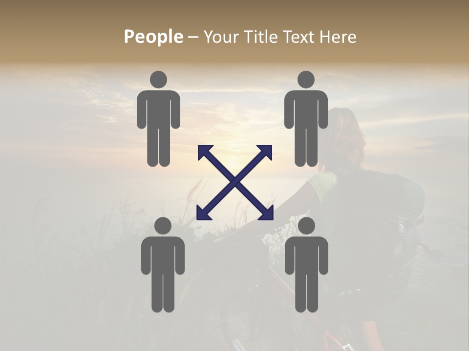 Hiking Leisure Peak PowerPoint Template