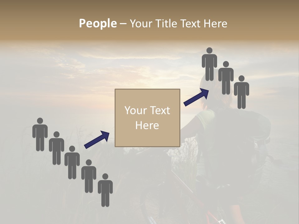 Hiking Leisure Peak PowerPoint Template