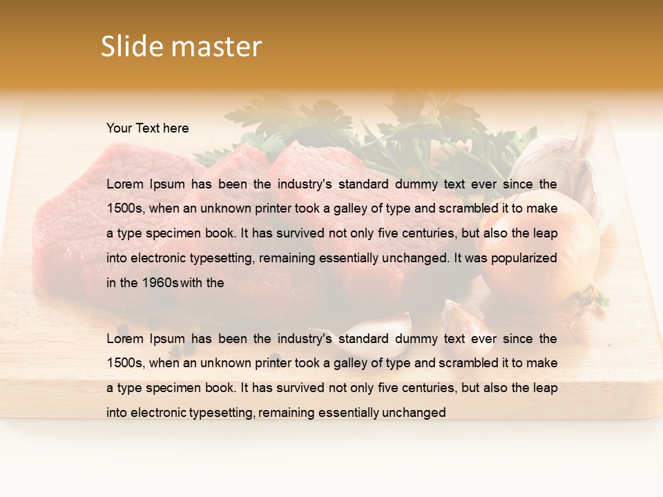 Kitchen Chop Pepper PowerPoint Template