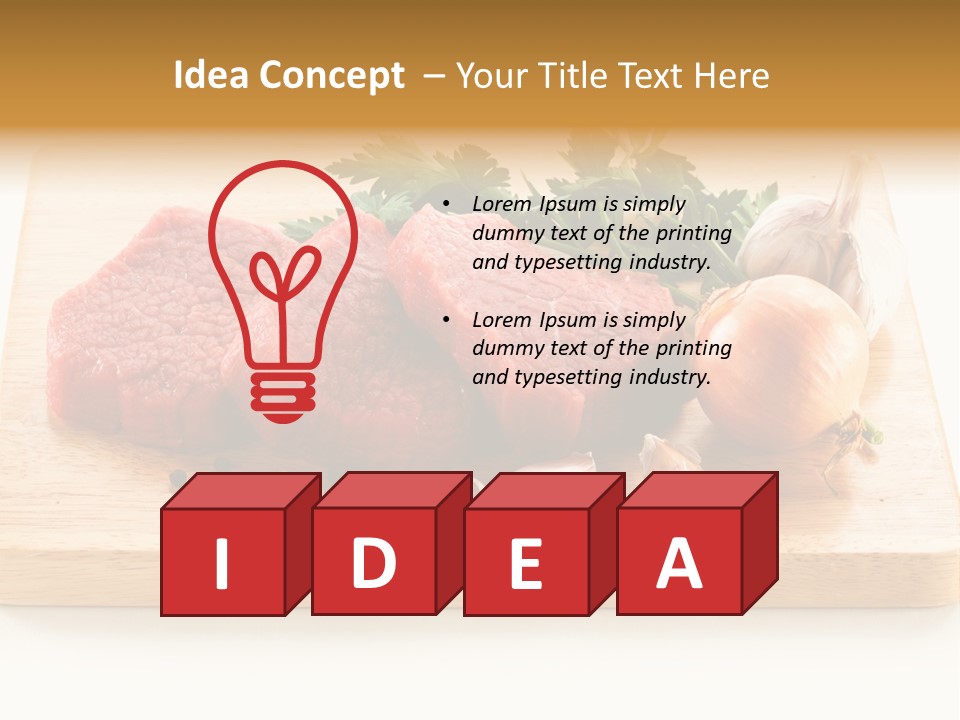 Kitchen Chop Pepper PowerPoint Template