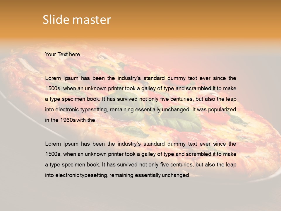 Mushroom Ham Champignon PowerPoint Template