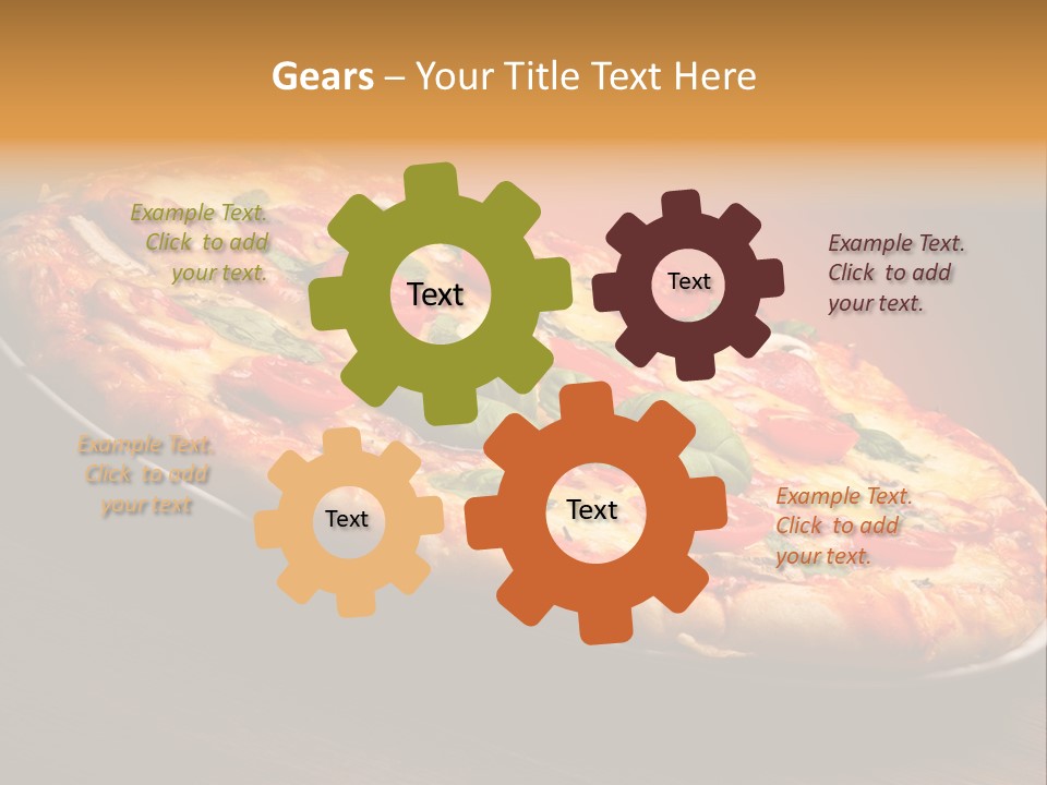 Mushroom Ham Champignon PowerPoint Template