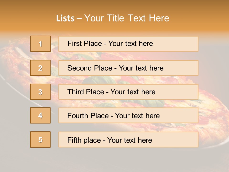 Mushroom Ham Champignon PowerPoint Template