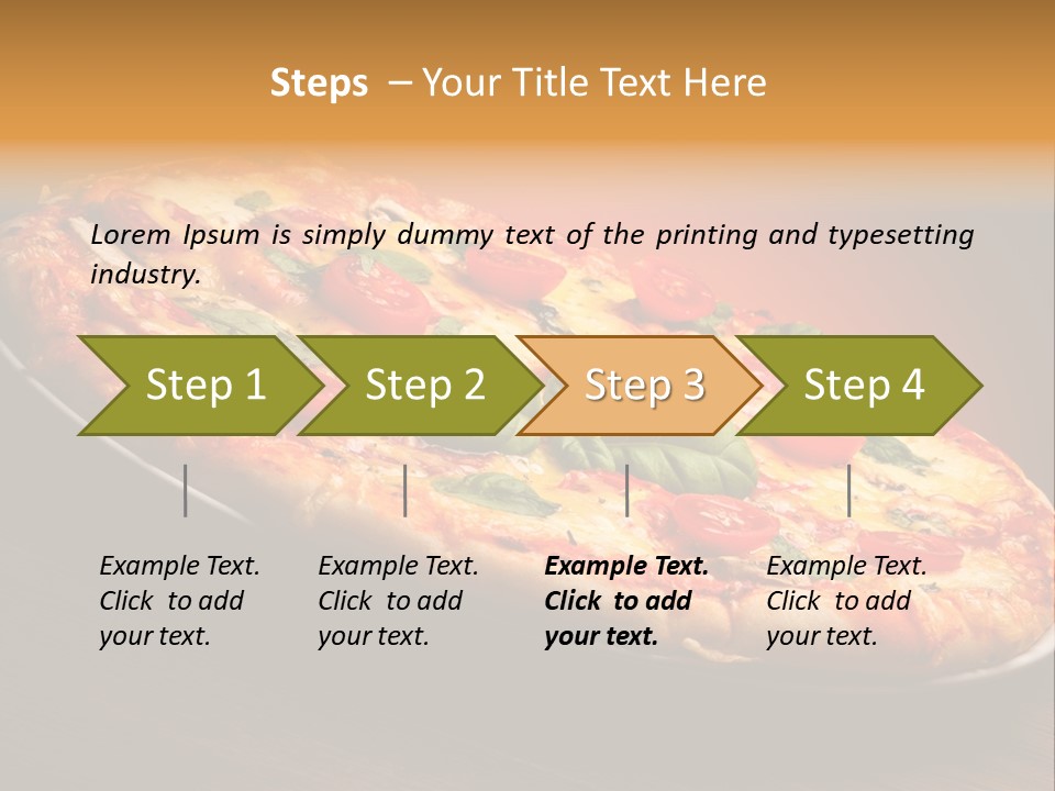 Mushroom Ham Champignon PowerPoint Template