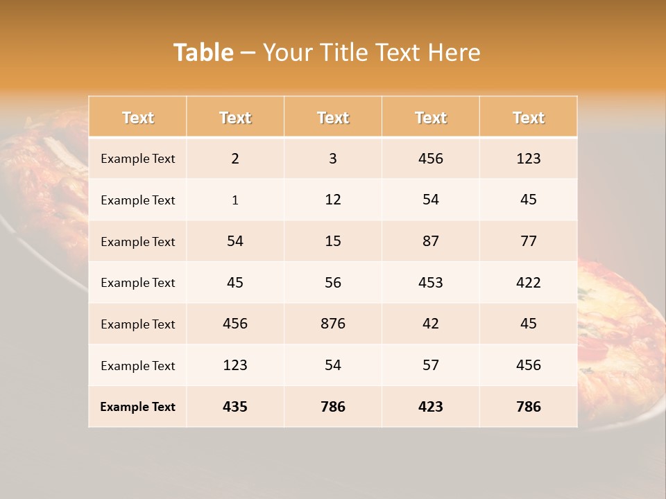 Mushroom Ham Champignon PowerPoint Template