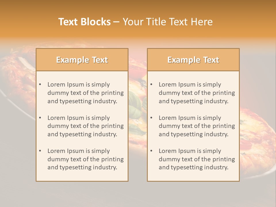 Mushroom Ham Champignon PowerPoint Template