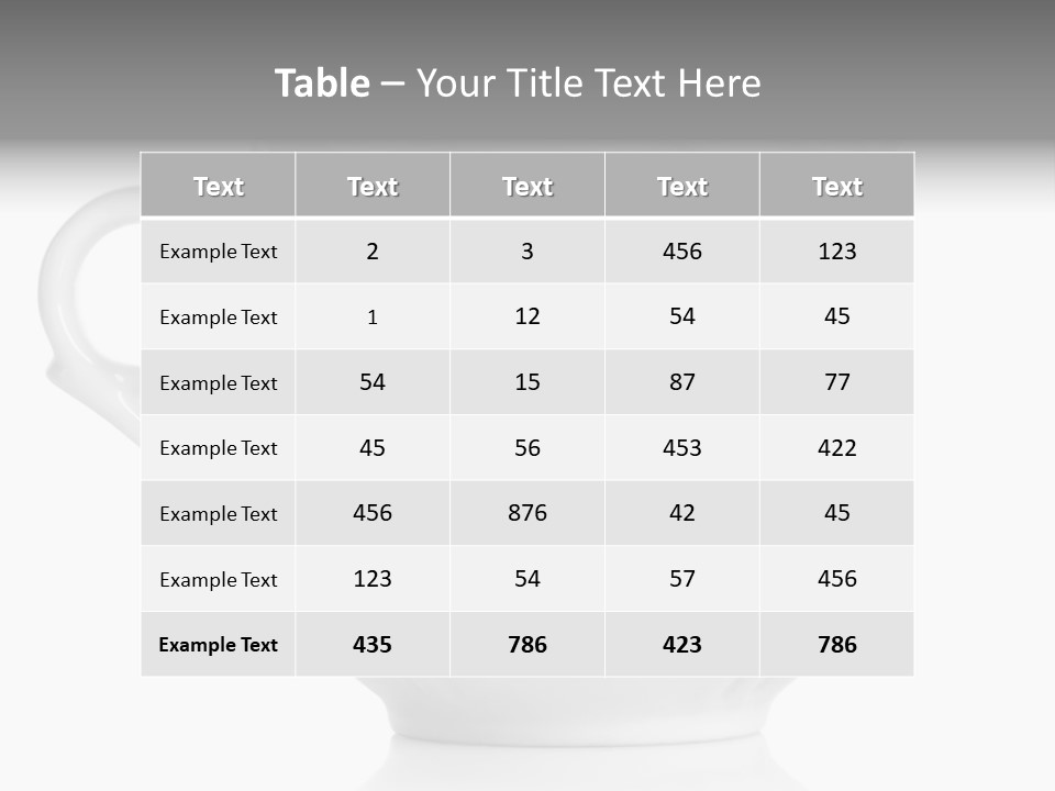Tableware Single Background PowerPoint Template