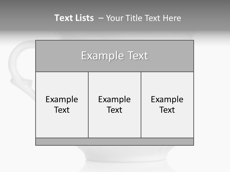 Tableware Single Background PowerPoint Template