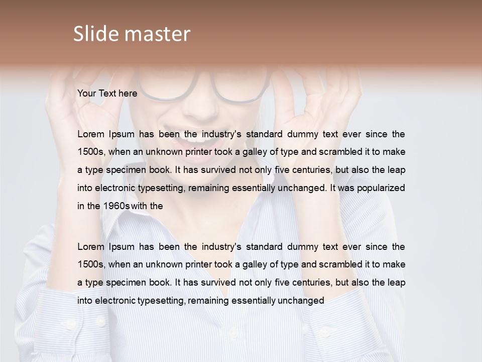 Background Looking Glasses PowerPoint Template