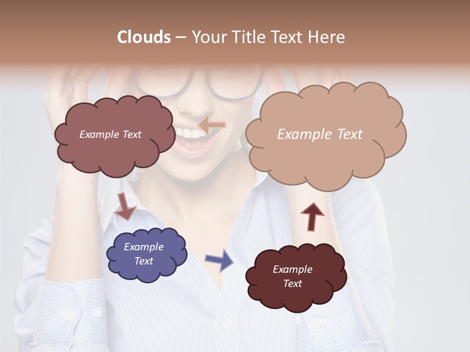 Background Looking Glasses PowerPoint Template