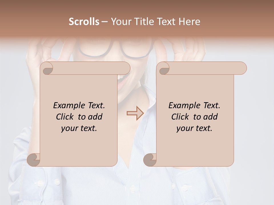 Background Looking Glasses PowerPoint Template