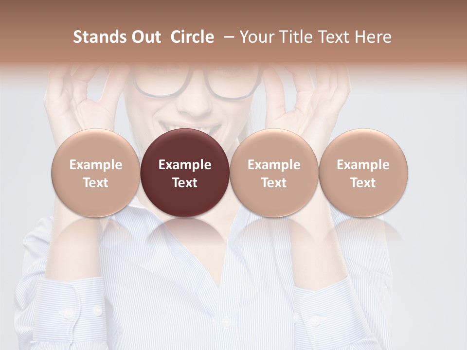 Background Looking Glasses PowerPoint Template