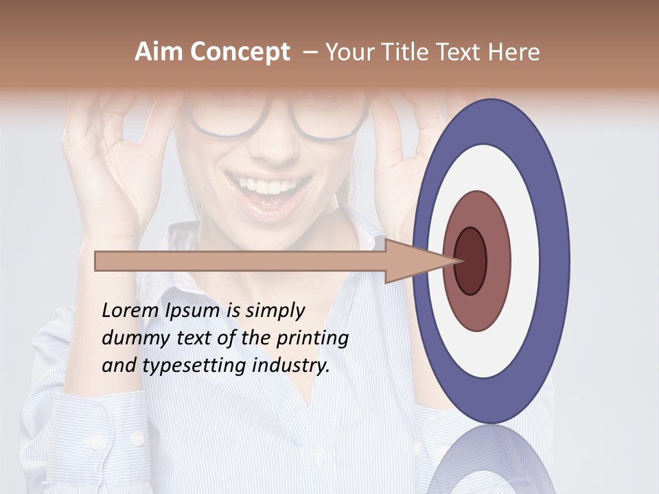 Background Looking Glasses PowerPoint Template