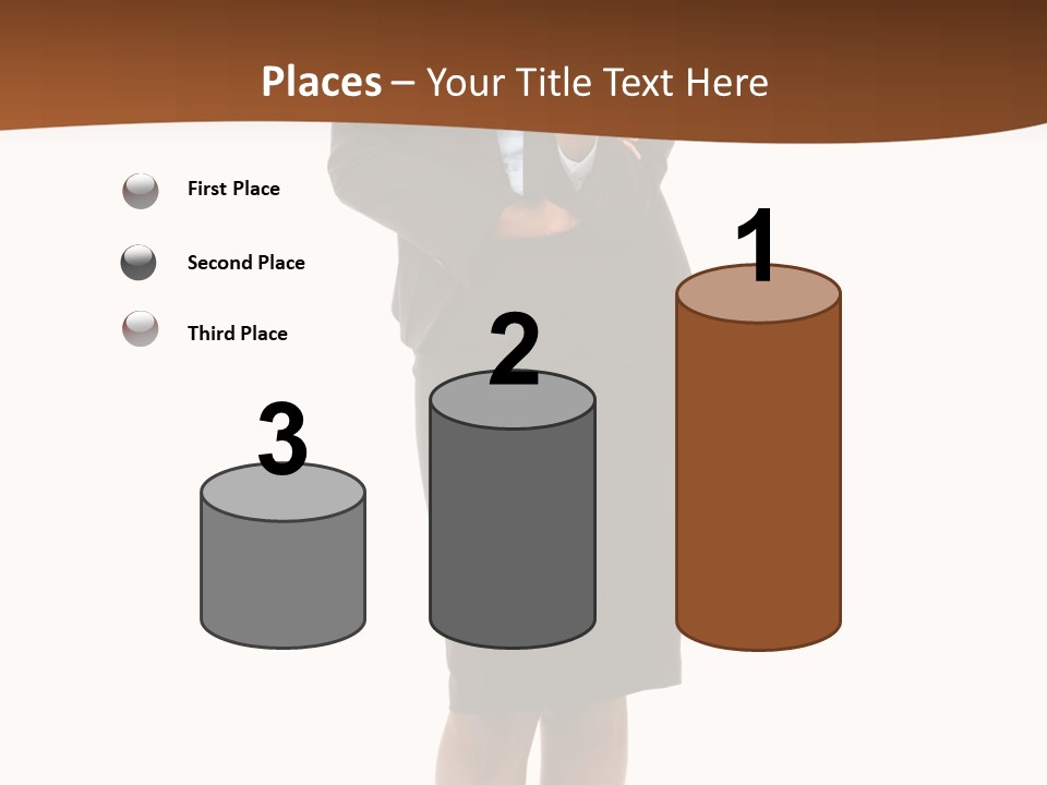 Girl Work People PowerPoint Template