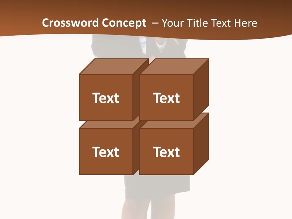 Girl Work People PowerPoint Template