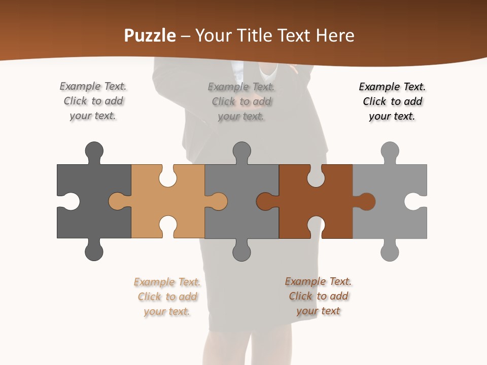 Girl Work People PowerPoint Template