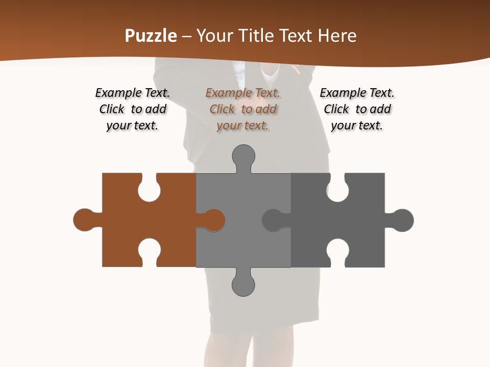 Girl Work People PowerPoint Template