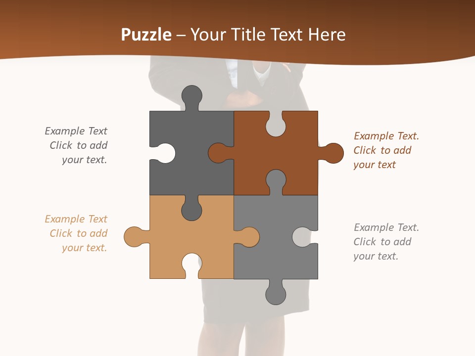 Girl Work People PowerPoint Template