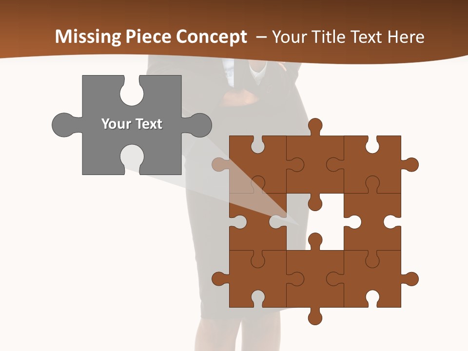 Girl Work People PowerPoint Template