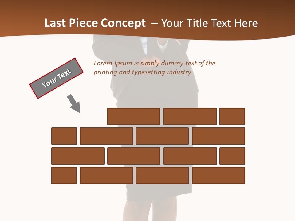 Girl Work People PowerPoint Template