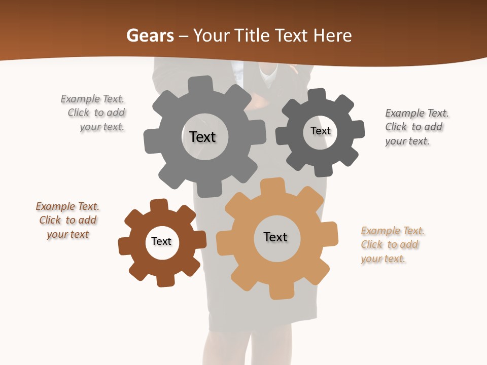 Girl Work People PowerPoint Template