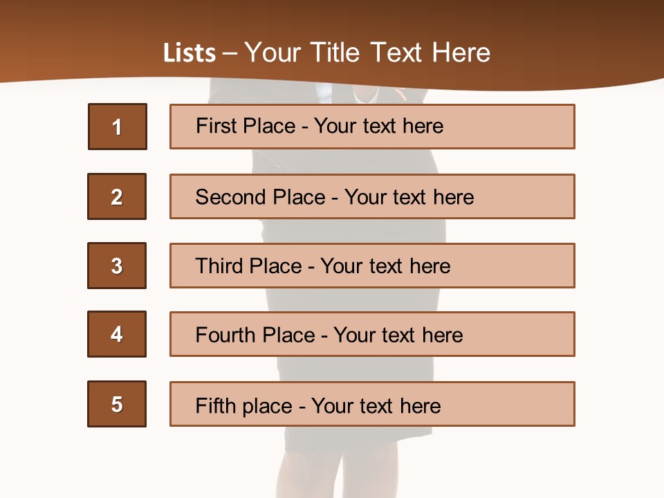Girl Work People PowerPoint Template