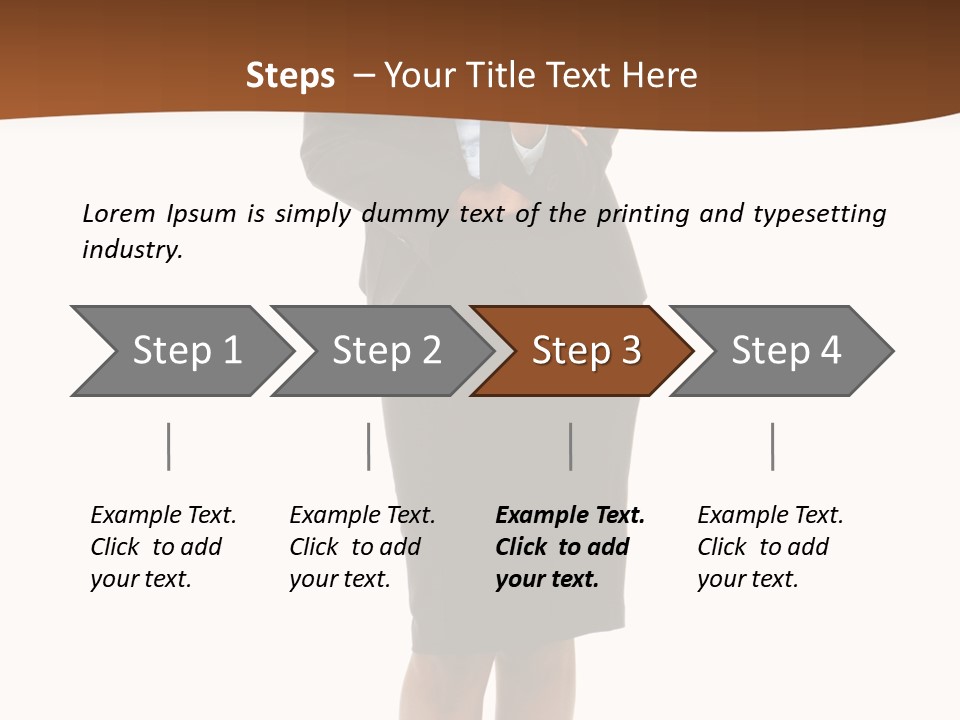 Girl Work People PowerPoint Template