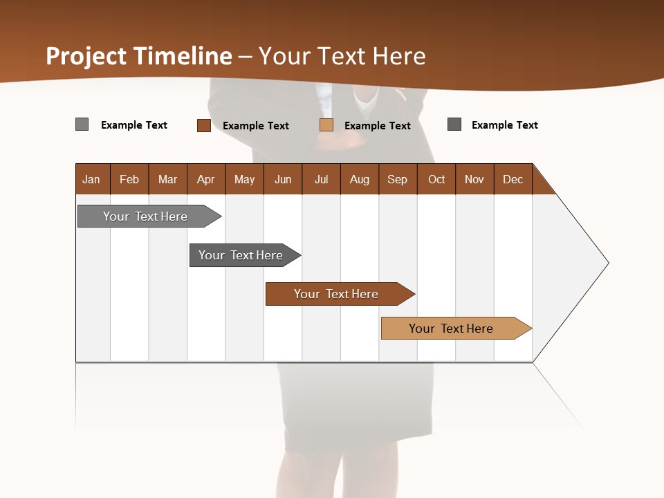 Girl Work People PowerPoint Template