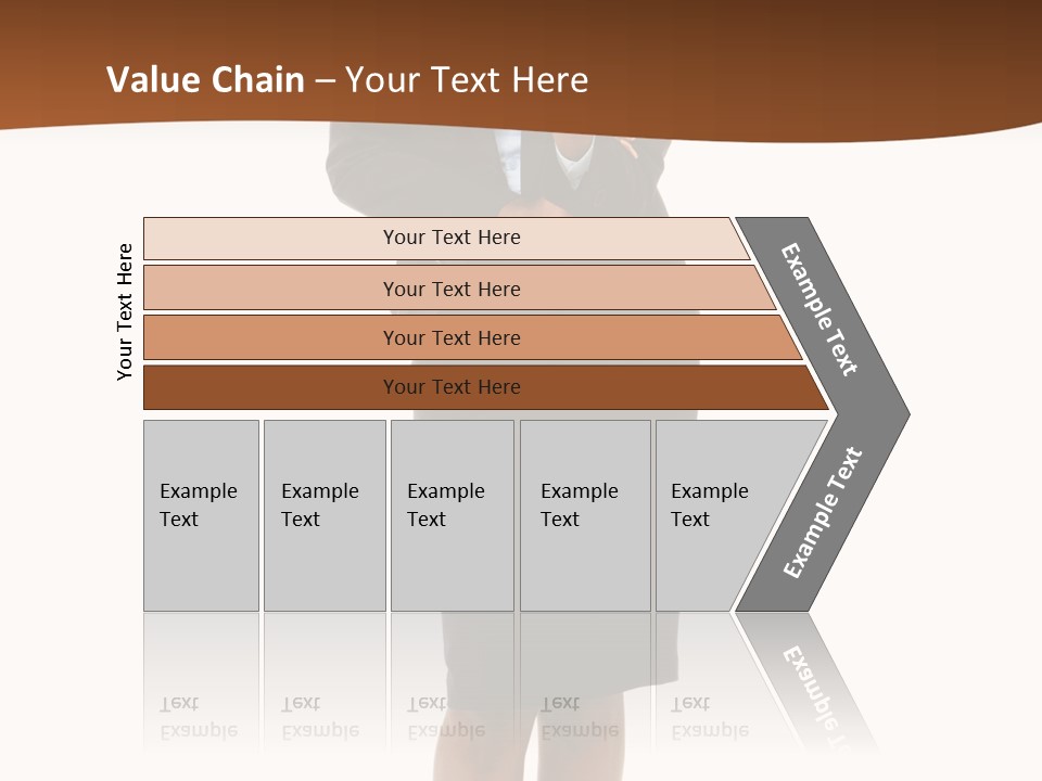 Girl Work People PowerPoint Template