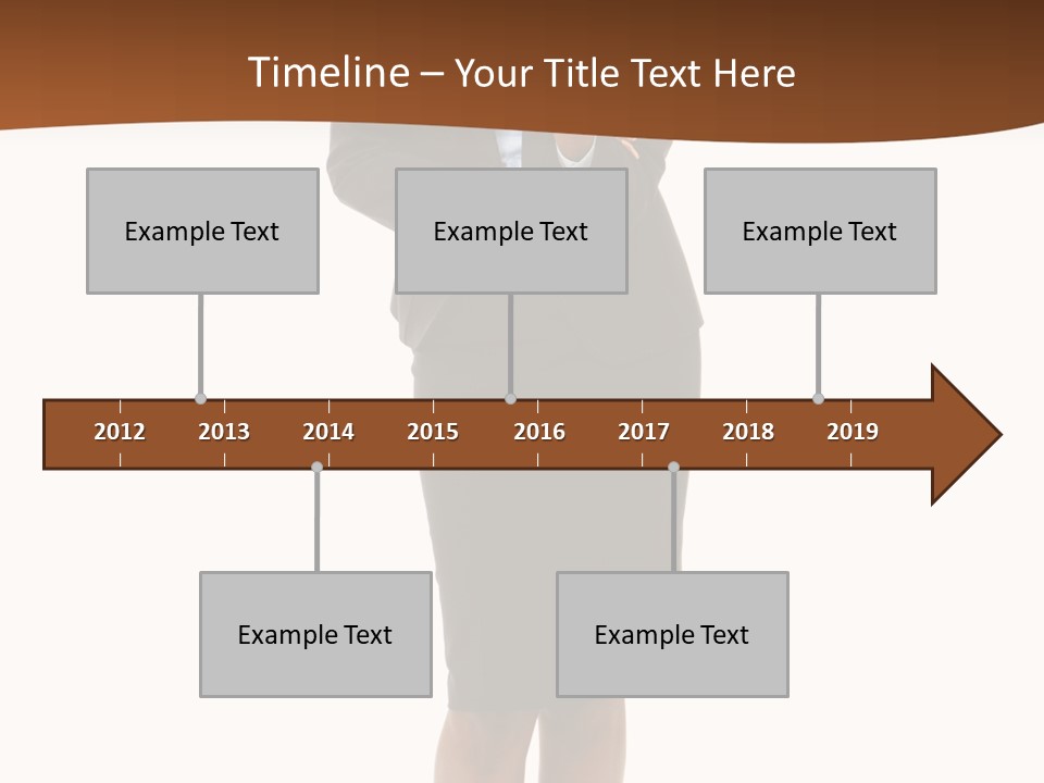 Girl Work People PowerPoint Template