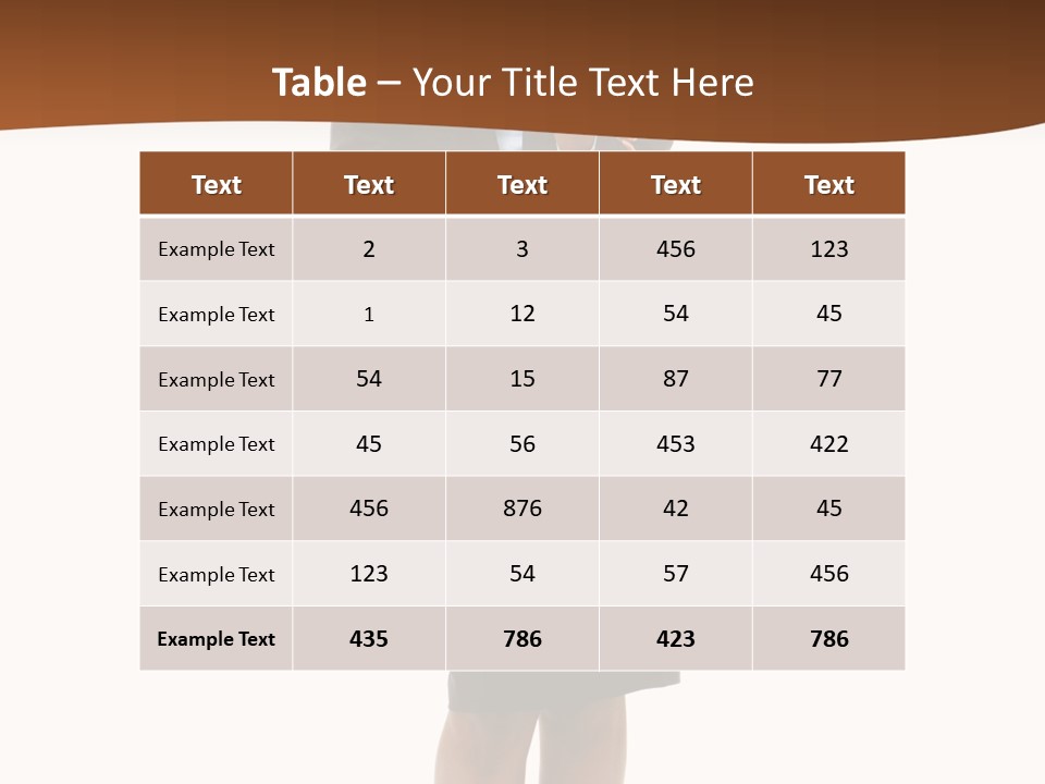 Girl Work People PowerPoint Template