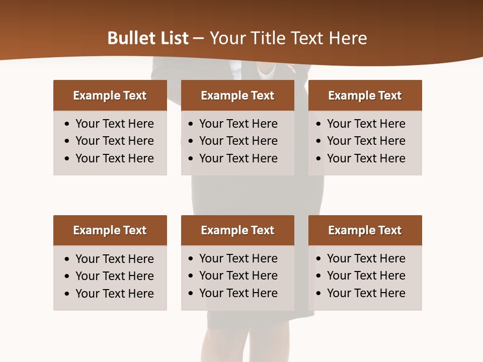 Girl Work People PowerPoint Template