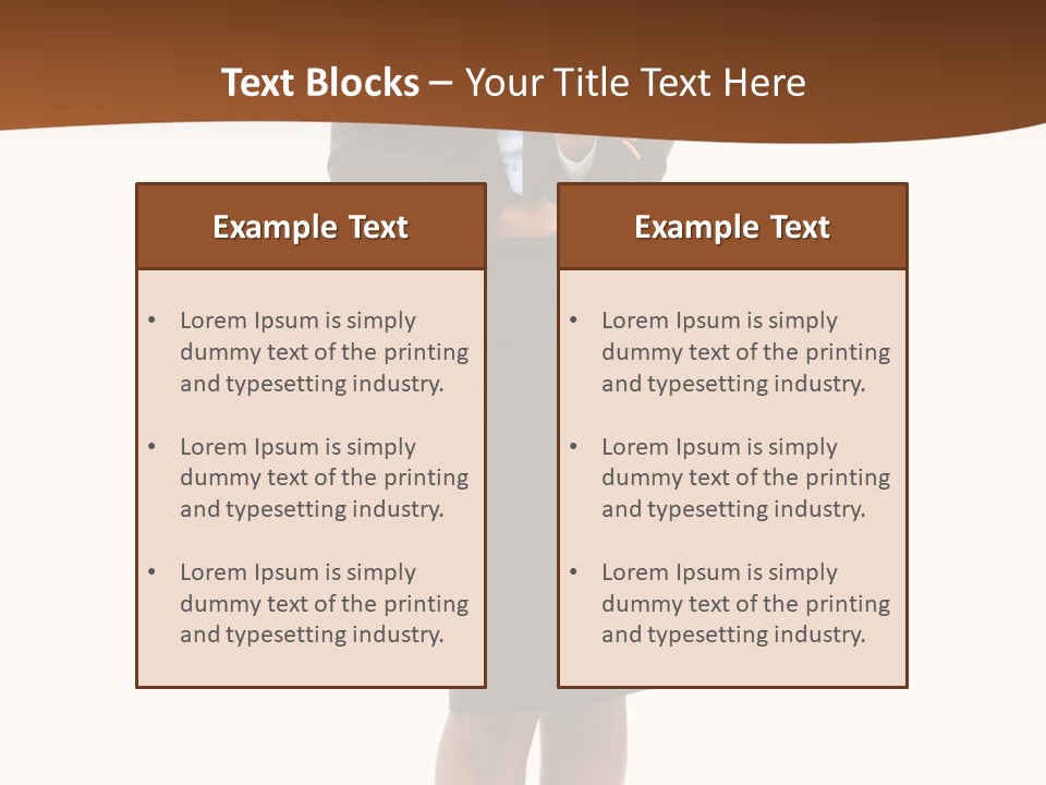 Girl Work People PowerPoint Template