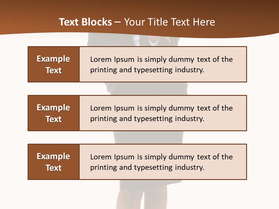 Girl Work People PowerPoint Template