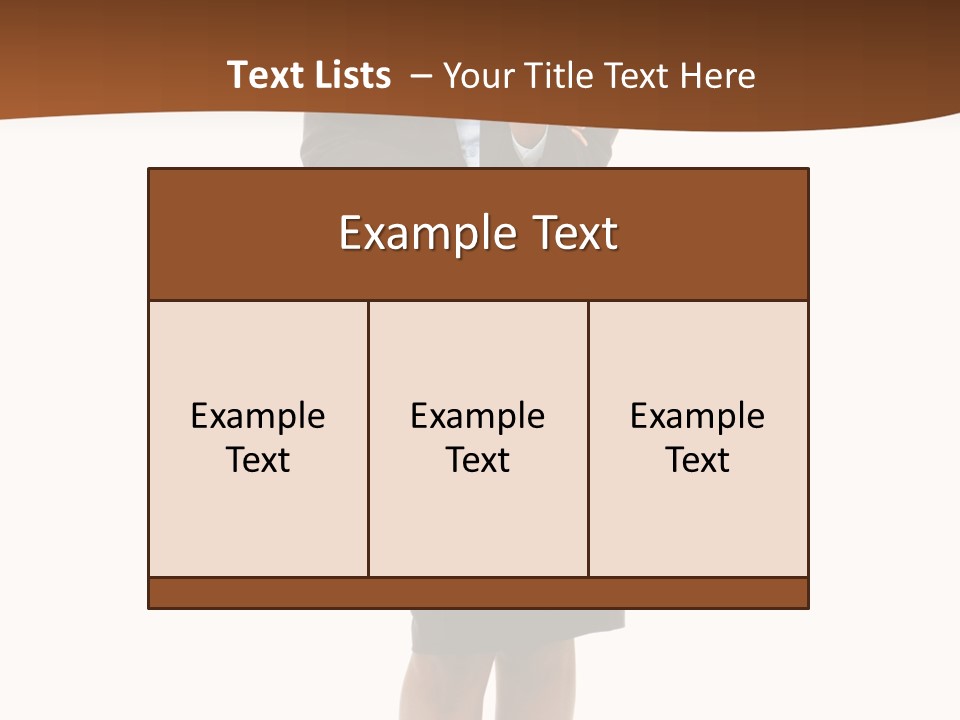 Girl Work People PowerPoint Template