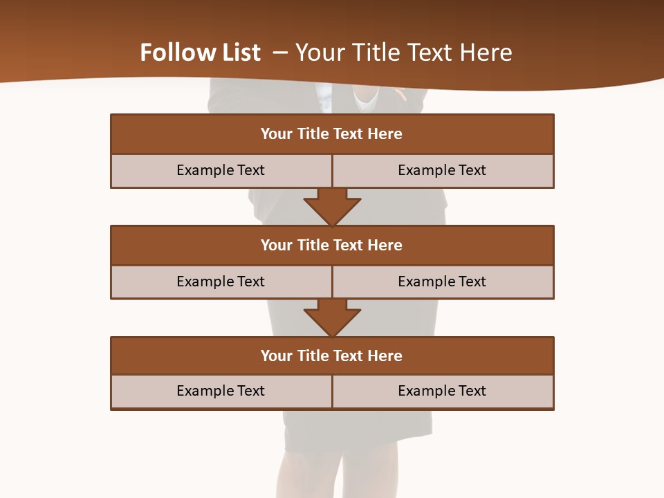 Girl Work People PowerPoint Template