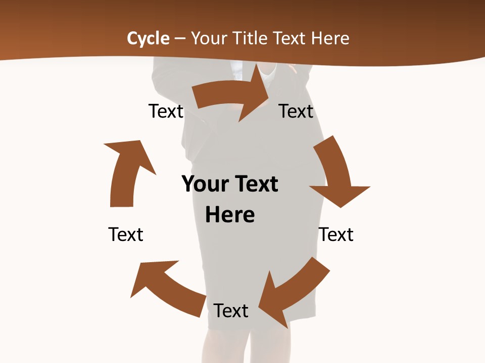 Girl Work People PowerPoint Template