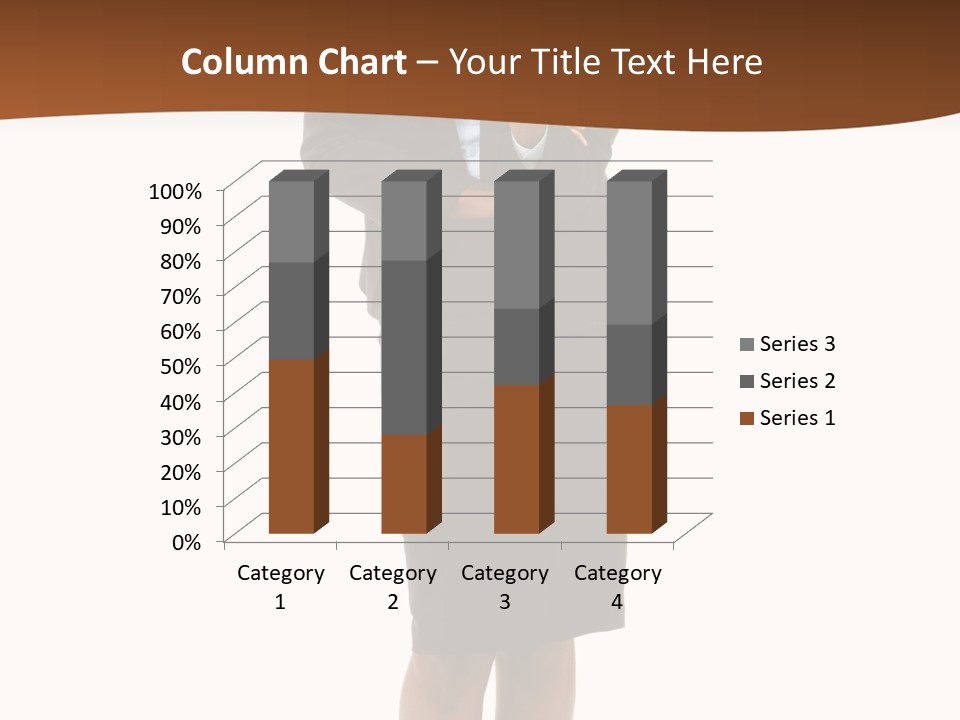 Girl Work People PowerPoint Template