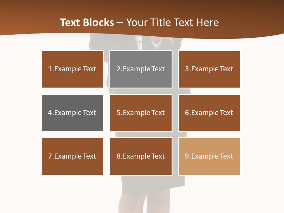 Girl Work People PowerPoint Template