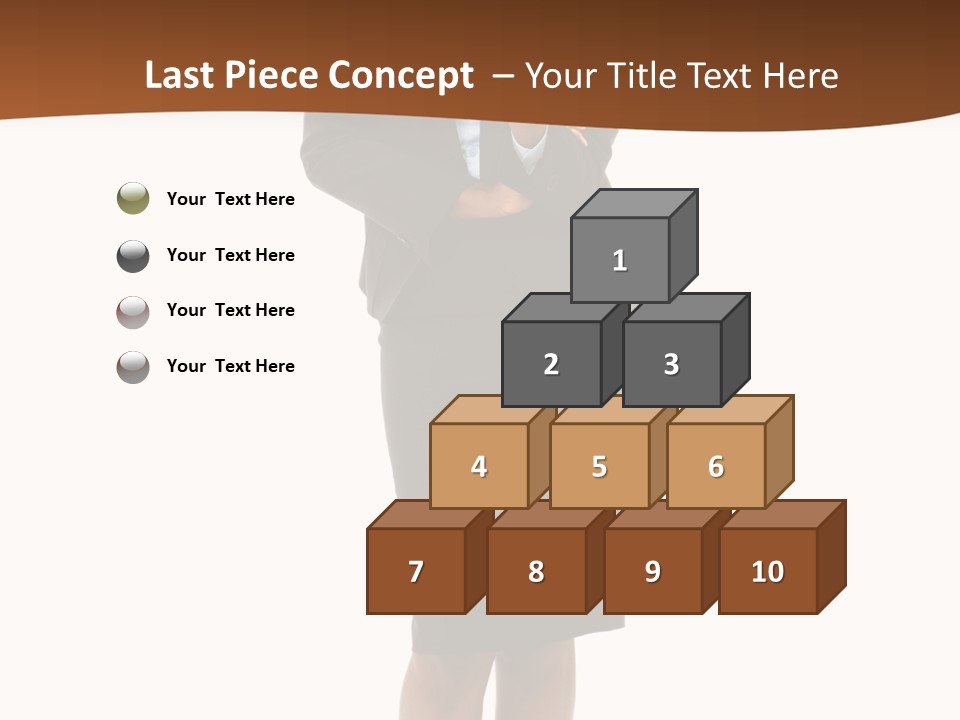 Girl Work People PowerPoint Template