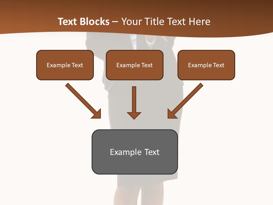 Girl Work People PowerPoint Template