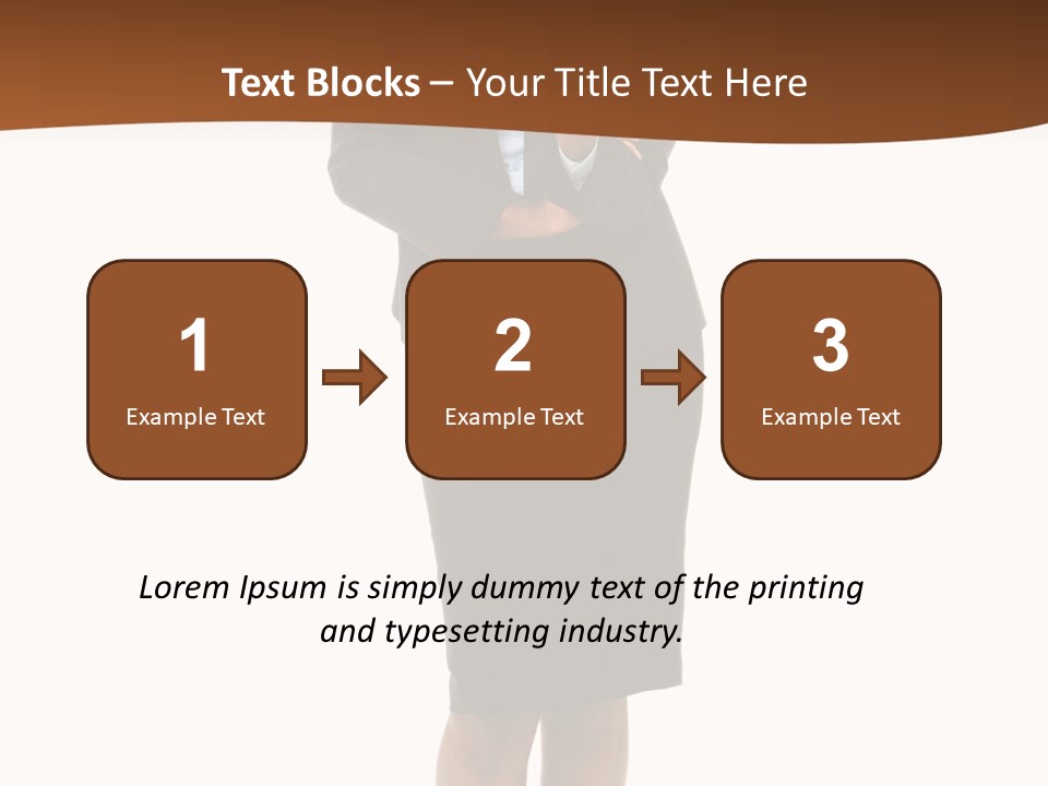 Girl Work People PowerPoint Template