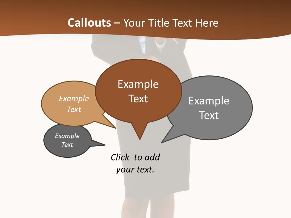 Girl Work People PowerPoint Template