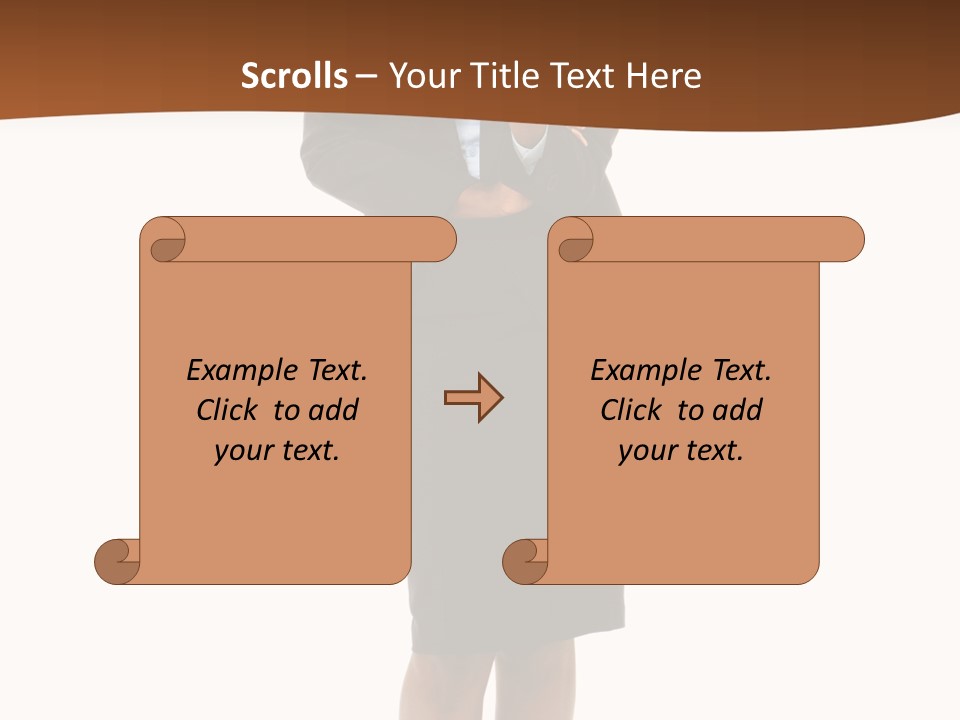 Girl Work People PowerPoint Template