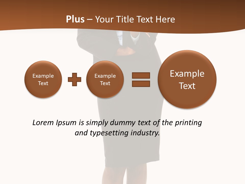 Girl Work People PowerPoint Template