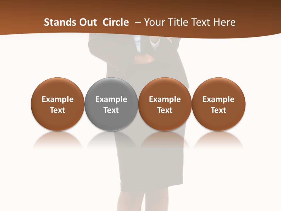 Girl Work People PowerPoint Template