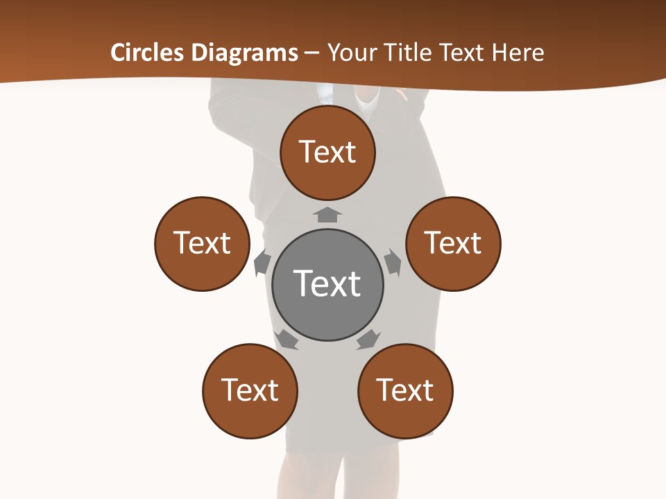 Girl Work People PowerPoint Template