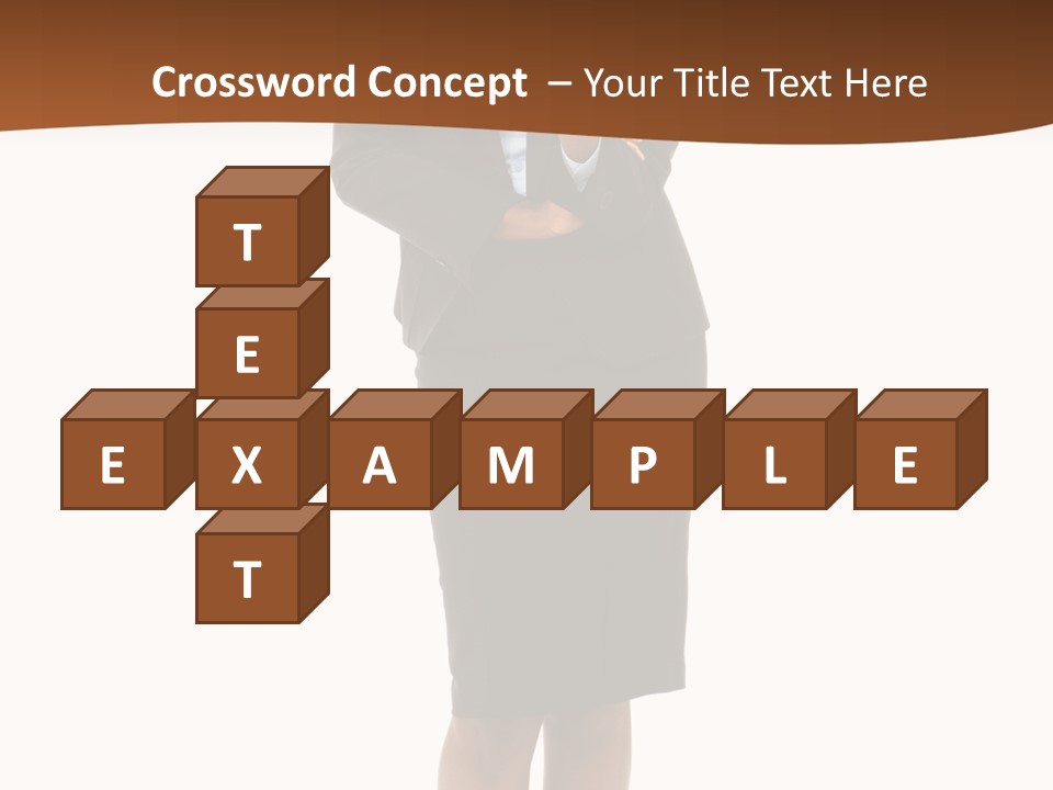 Girl Work People PowerPoint Template