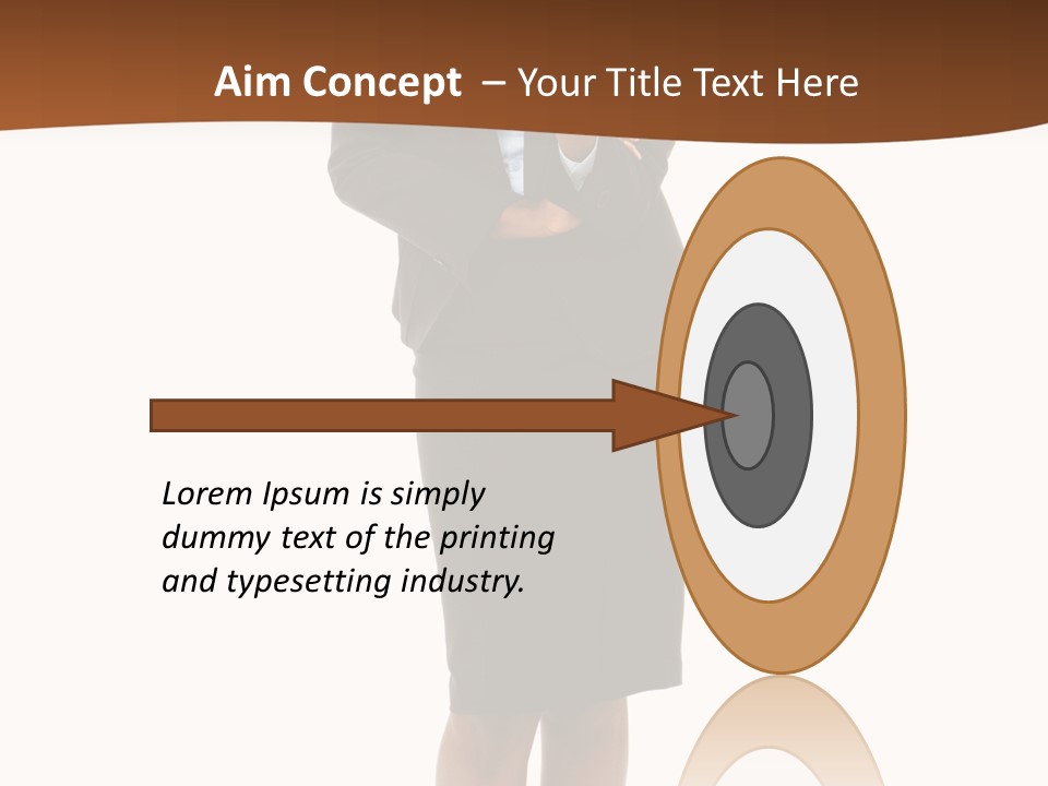 Girl Work People PowerPoint Template