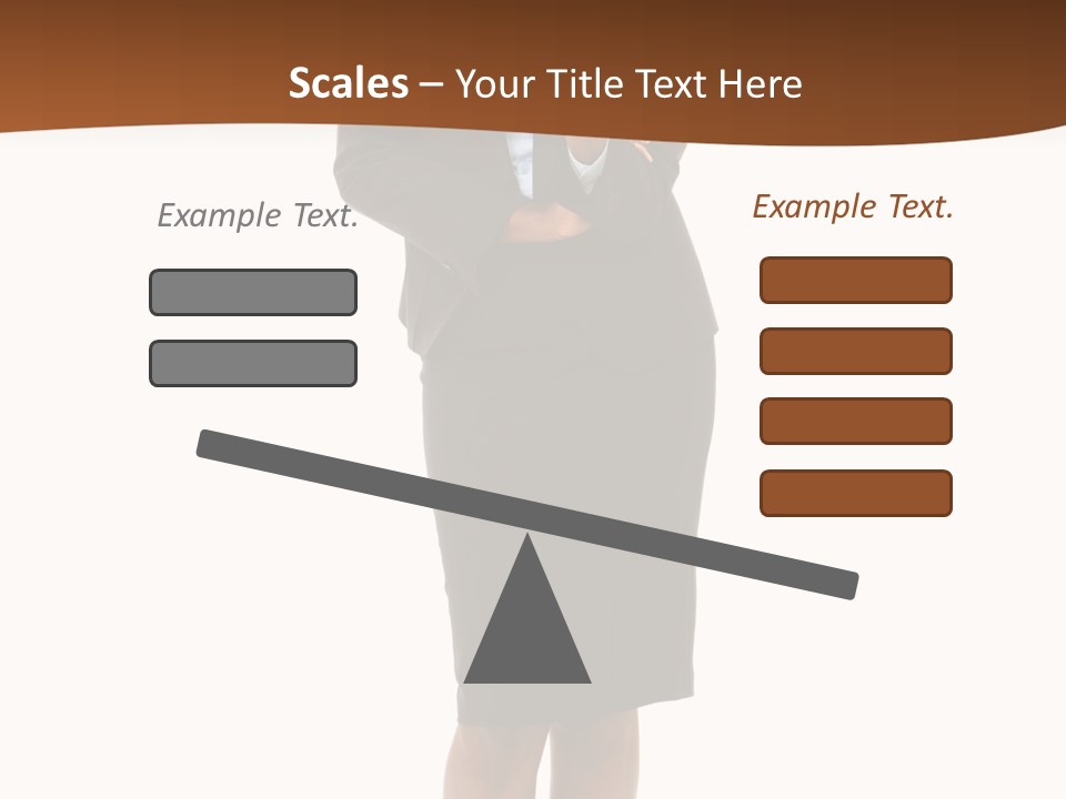 Girl Work People PowerPoint Template